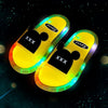 Summer fashion children's slippers boys and girls indoor and outdoor soft soles non-slip baby web celebrity luminous shoes