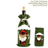 Santa Claus Christmas Wine Bottle Cover  Xmas Ornaments Gifts, New Year 2021