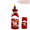 Santa Claus Christmas Wine Bottle Cover  Xmas Ornaments Gifts, New Year 2021