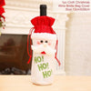 Santa Claus Christmas Wine Bottle Cover  Xmas Ornaments Gifts, New Year 2021