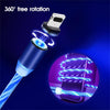 USB phone cable car data line Car phone charging cable fast charging 360 degree magnetic data line  auto accessories