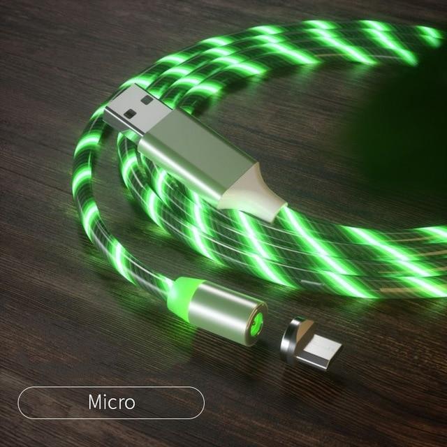 USB phone cable car data line Car phone charging cable fast charging 360 degree magnetic data line  auto accessories