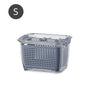 Plastic Double Sealed Drain Storage Box Refrigerator Fruit Vegetable Drain Storage Containers With Lid Kitchen Fridge Organizer