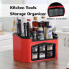 Multifunctional Storage Rack Seasoning Box Organizer Kitchen Spices Sauce Knife Holder Kitchen Containers Shelves Kitchen Shelf
