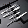 Spklifey Rainbow Cutlery Black Dinnerware Set 304 Stainless Steel Cutlery Set Knife Fork Spoon Tableware Wedding Silverware Set