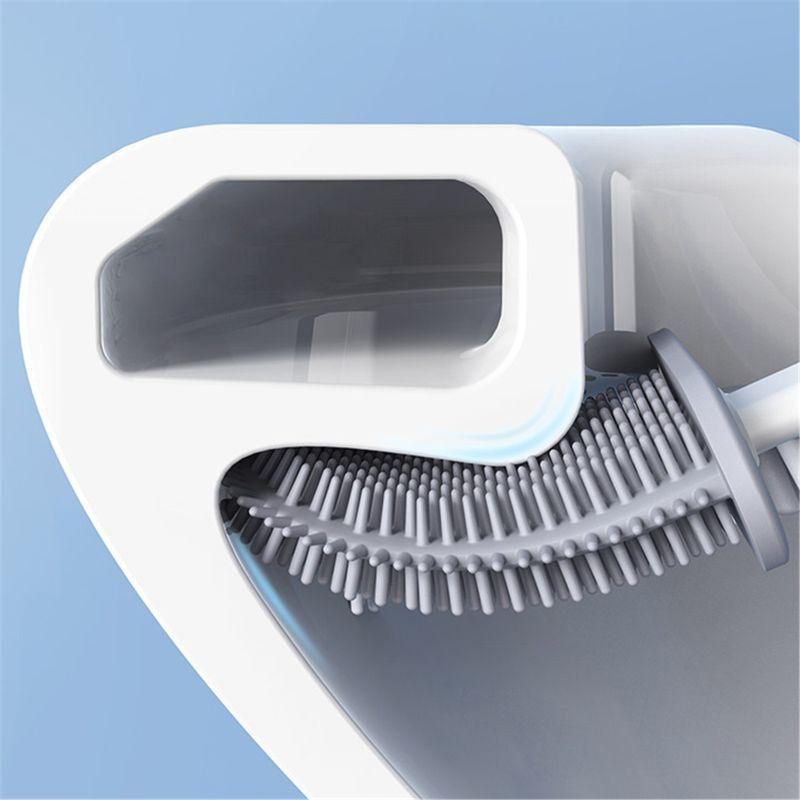 Silicone Brush Toilet Brush Holder Creative Cleaning Brush Set Toilet Brush Holder Set Clean Tool Durable Bathroom Dropshipping