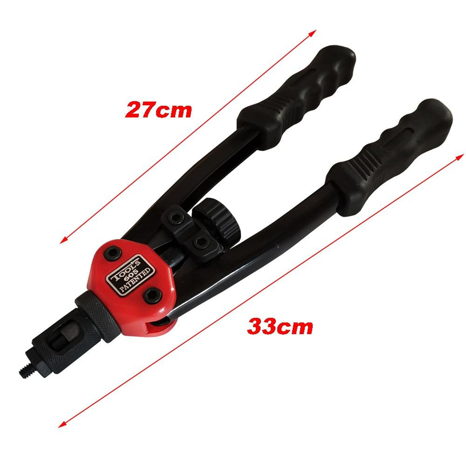 Premium Automatic Rivet Tool Set / DOUBLE HANDLE RIVETING TOOL