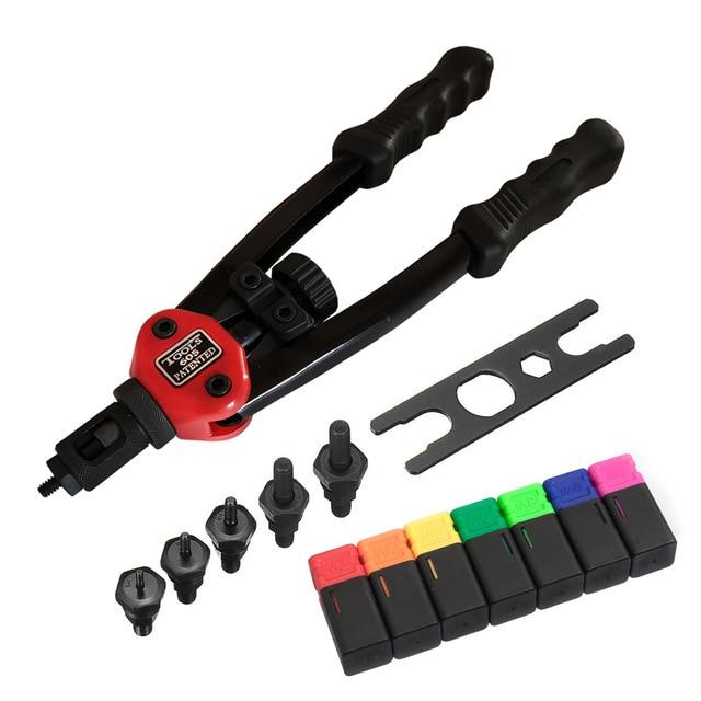 Premium Automatic Rivet Tool Set / DOUBLE HANDLE RIVETING TOOL