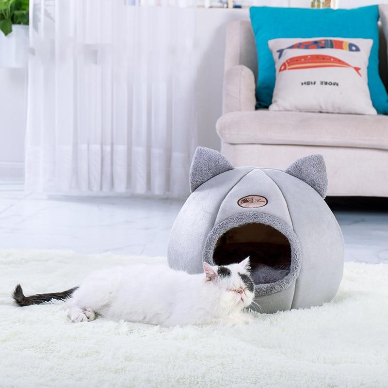 Deep sleep comfort in winter cat bed little dogs basket for cat‘s house fors products pets tent cozy cave beds Indoor cama gato