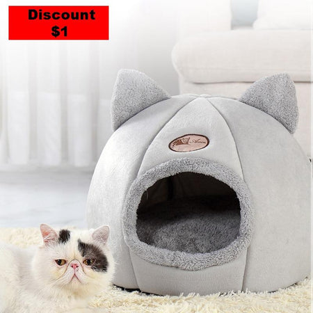 Deep sleep comfort in winter cat bed little dogs basket for cat‘s house fors products pets tent cozy cave beds Indoor cama gato