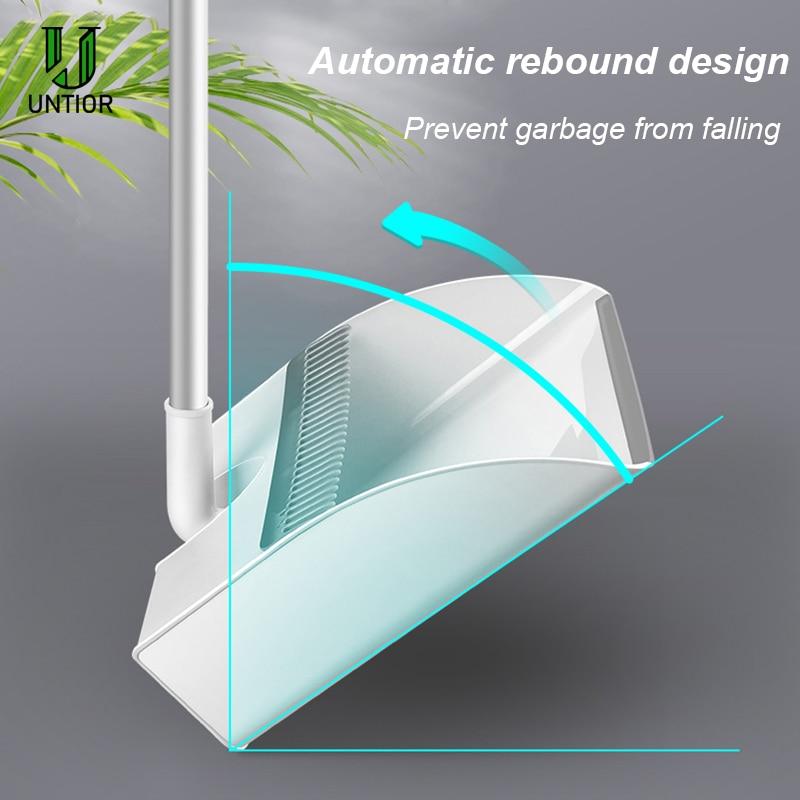 Stainless Steel Built-In Comb Rotating Broom