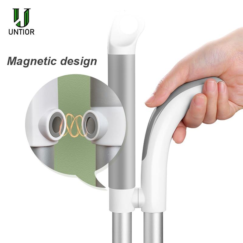 Stainless Steel Built-In Comb Rotating Broom
