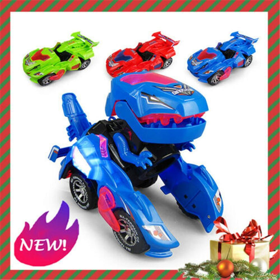 Transforming Dinosaur LED Car
