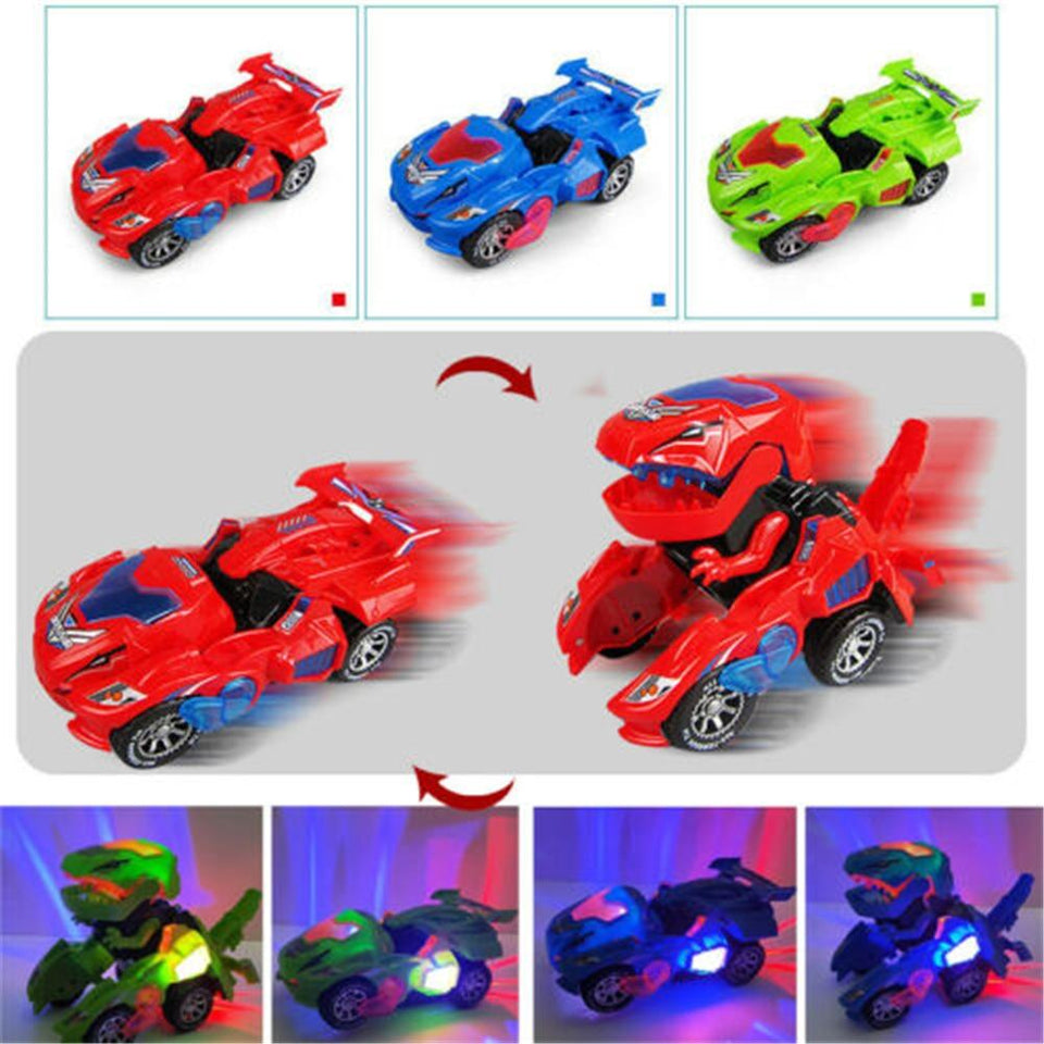 Transforming Dinosaur LED Car