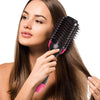 One Step Hair Dryer & Volumizer Salon Hot Air Paddle Styling Brush Negative Ion Generator Hair Straightener Curler