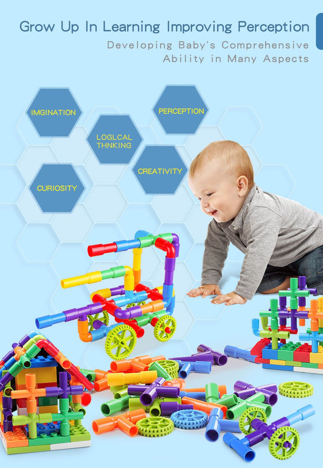 Pipe Building Blocks Toy 72PCS