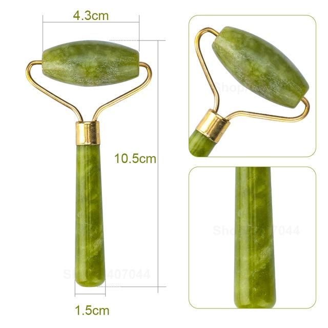 Massager For Face Jade Roller Facial Skin Care Tools Natural  Gouache Scraper Body Back Beauty Slimming Massagers Roller Set
