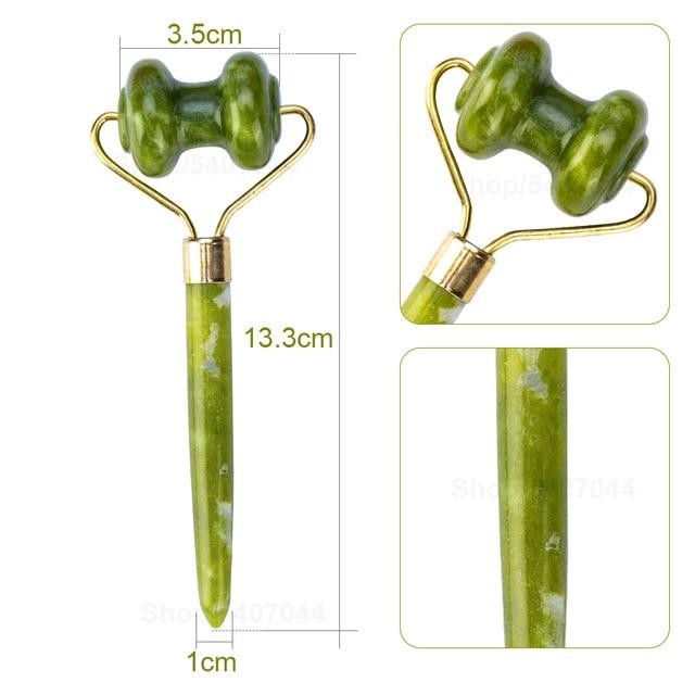 Massager For Face Jade Roller Facial Skin Care Tools Natural  Gouache Scraper Body Back Beauty Slimming Massagers Roller Set