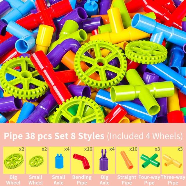 Pipe Building Blocks Toy 72PCS