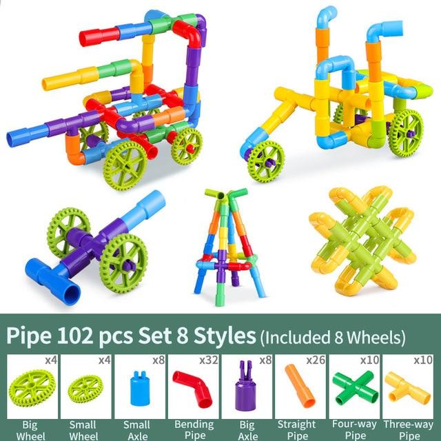 Pipe Building Blocks Toy 72PCS