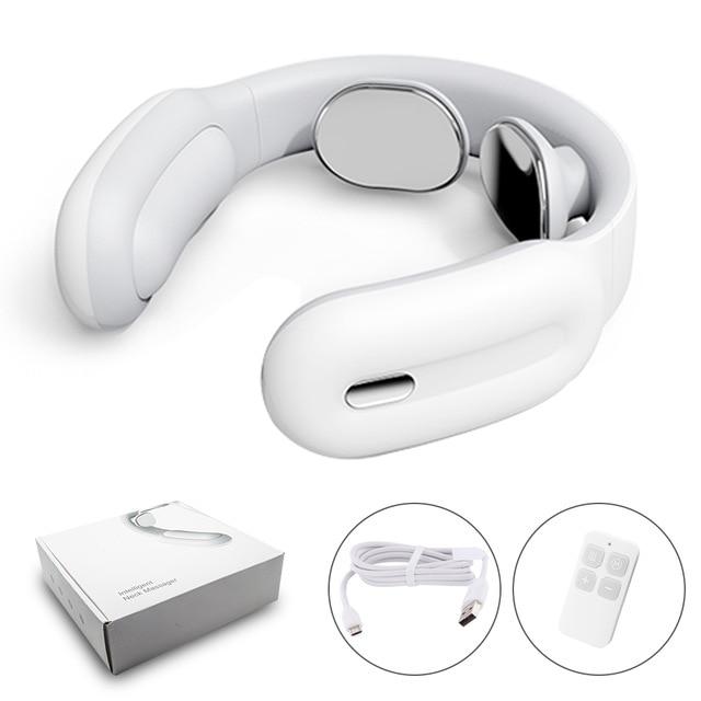 Smart Electric Neck and Shoulder Massager Low Frequency Magnetic Therapy Pulse Pain Relief Relaxation Vertebra Physiotherapy