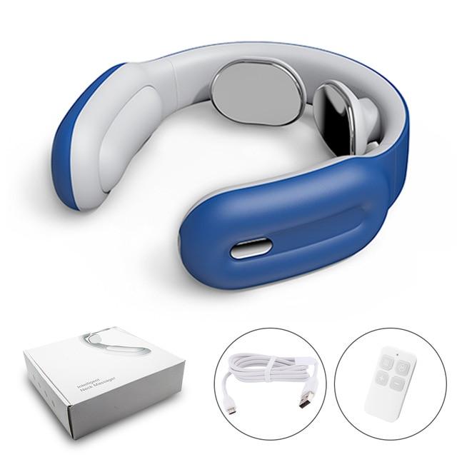 Smart Electric Neck and Shoulder Massager Low Frequency Magnetic Therapy Pulse Pain Relief Relaxation Vertebra Physiotherapy