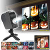 Window Display Laser DJ Stage Lamp Christmas Spotlights Projector Wonderland 12 Movies Projector Lamp Halloween Party Lights