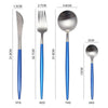 Gold Cutlery Set Forks Knives Spoons 18/10 Stainless Steel Dinner Dinnerware Set Fork Spoon Knife Chopsticks Set Dropshipping