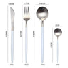 Gold Cutlery Set Forks Knives Spoons 18/10 Stainless Steel Dinner Dinnerware Set Fork Spoon Knife Chopsticks Set Dropshipping