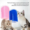 Pet Products For Cats Brush Corner Cat Massage Self Groomer Comb Brush With Catnip Cat rubs the face a tickling comb