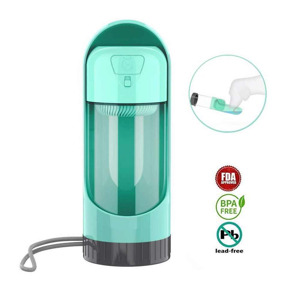 Portable Pet Dog Water Bottle Drinking Bowls For Small Large Dogs Feeding Water Dispenser Cat Activated Carbon Filter Bowl