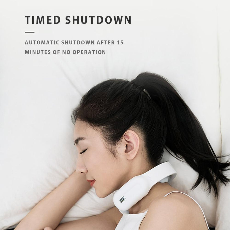 Smart Electric Neck and Shoulder Massager Low Frequency Magnetic Therapy Pulse Pain Relief Relaxation Vertebra Physiotherapy