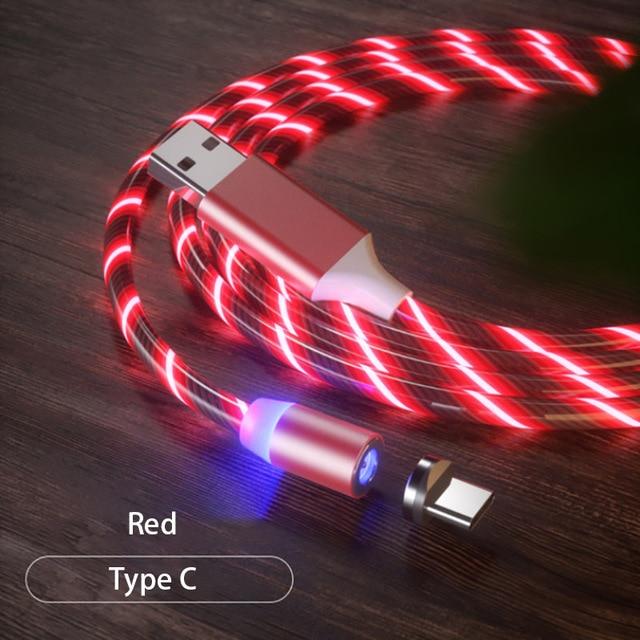USB phone cable car data line Car phone charging cable fast charging 360 degree magnetic data line  auto accessories