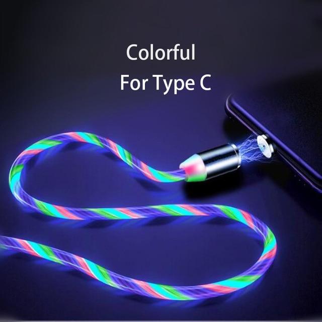 USB phone cable car data line Car phone charging cable fast charging 360 degree magnetic data line  auto accessories