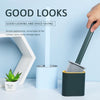 Silicone Brush Toilet Brush Holder Creative Cleaning Brush Set Toilet Brush Holder Set Clean Tool Durable Bathroom Dropshipping