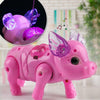 toys for children boys girls walking singing Musical Light cartoon cute Pig Toy with Leash Interactive brinquedos #CL3