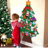 DIY Felt Christmas Tree Decor Santa Claus Kids Toys Christmas Decor