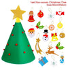 DIY Felt Christmas Tree Decor Santa Claus Kids Toys Christmas Decor