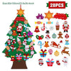DIY Felt Christmas Tree Decor Santa Claus Kids Toys Christmas Decor
